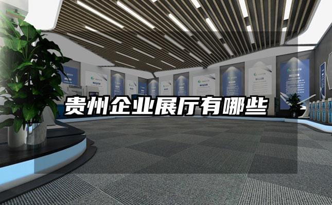 贵州企业展厅有哪些