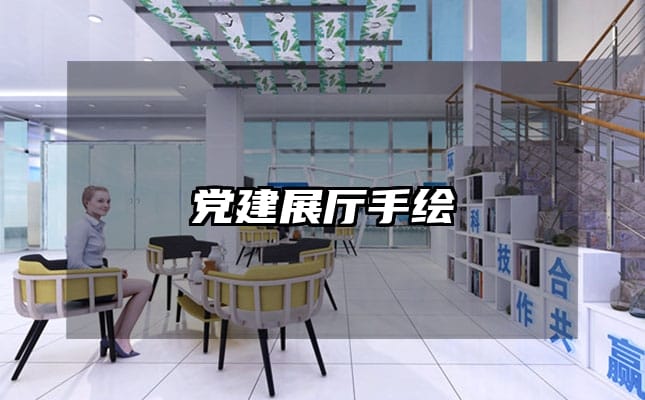 党建展厅手绘