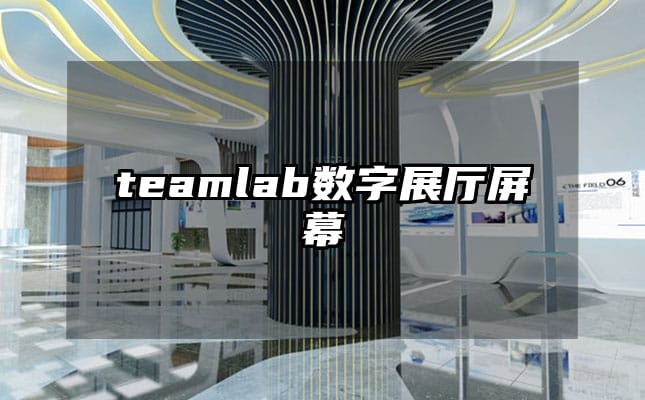 teamlab数字展厅屏幕