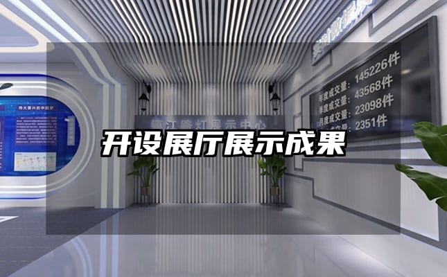 开设展厅展示成果